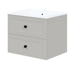 Szafka łazienkowa pod umywalkę w kolorze kaszmirowym H5-W43 - Szafki łazienkowe - miniaturka - grafika 1