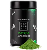 Herbata - Premium organiczna zielona herbata matcha w proszku (30 g) Zielona herbata w proszku z Japonii Organiczna herbata matcha klasy ceremonialnej Matcha & CO (80 g) - miniaturka - grafika 1