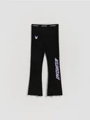 Legginsy - Reserved - Legginsy flare Kuromi - czarny - miniaturka - grafika 1