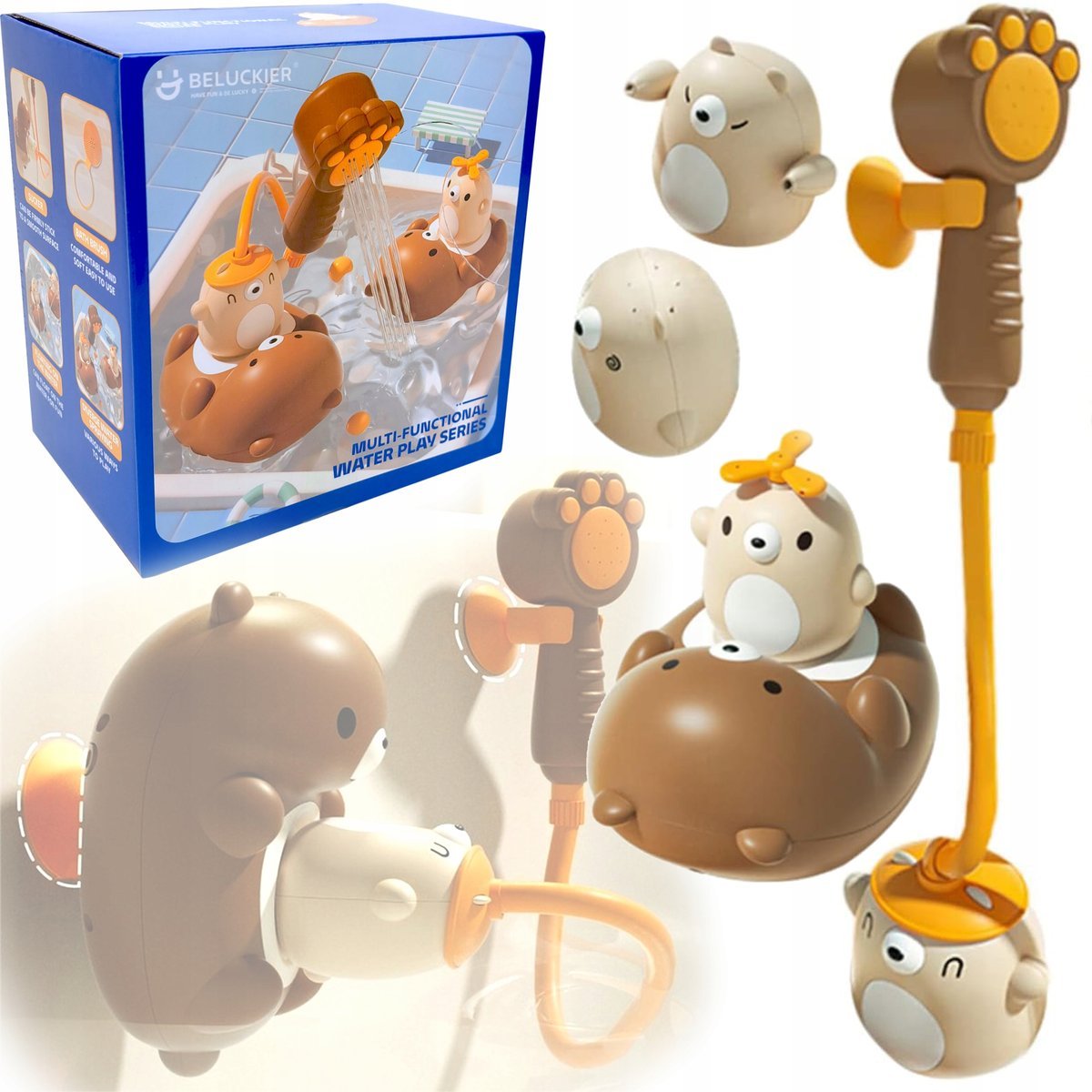 PRYSZNIC DO KĄPIELI ZABAWKA WODNA MIŚ FONTANNA WODNA