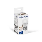 Żarówki LED - Żarówka ledowa Wellmax Samsung kulka LED E-27 6 W barwa neutralna - miniaturka - grafika 1