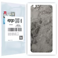 Folie ochronne do telefonów - Folia naklejka skórka strukturalna na TYŁ do Apple iPhone 6 Plus -  Marmur Czarny - apgo SKINS - miniaturka - grafika 1