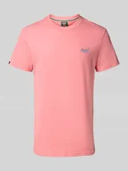 Koszulki męskie - T-shirt z wyhaftowanym logo - miniaturka - grafika 1