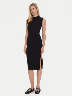 Morgan Sukienka dzianinowa 252-RMLISEA Czarny Slim Fit - Sukienki - miniaturka - grafika 1