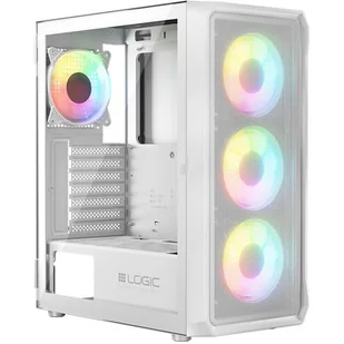 LOGIC OBUDOWA PORTOS ARGB MIDI USB 3.0 WHITE - Obudowy komputerowe - miniaturka - grafika 1
