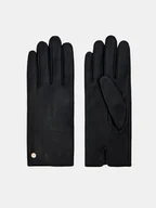 Rękawiczki - Mohito - Czarne skórzane rękawiczki - czarny - miniaturka - grafika 1