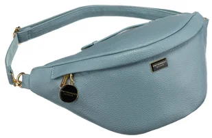 Modna niebieska nerka damska klasyczna saszetka na ramię przez ramię lub na biodra PETERSON eko skór złote okucia kieszonki na drobiazgi odpinany dł.. - Nerki Modna niebieska nerka damska klasyczna saszetka na ramię przez ramię lub na biodra PETERSON eko skór złote okucia kieszonki na drobiazgi odpinany dł.. - Nerki - miniaturka - grafika 1