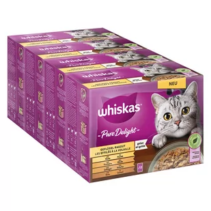 Zestaw Whiskas Pure Delight, saszetki, 48 x 85 g - Zestaw drobiowy: Ragout w galarecie - Mokra karma dla kotów - miniaturka - grafika 1