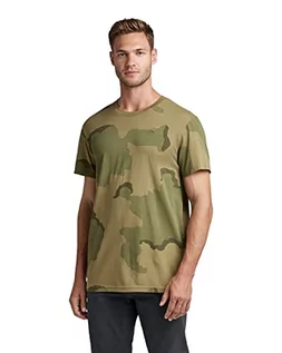 Koszulki męskie - G-STAR RAW Męski T-shirt, wielokolorowy (Smoke Olive Desert camo C721-D936), XS, Wielokolorowy (Smoke Olive Desert Camo C721-d936), XS - grafika 1