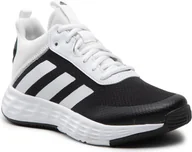 Buty dla dziewczynek - Trampki dziewczęce adidas niskie OwntheGame 2.0 K czarny/biały/różowy - miniaturka - grafika 1