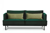 Sofy i kanapy - Sofa 3 GANZO *ciemny zielony/jasny zielony, 196x84x92, tkanina - miniaturka - grafika 1