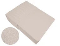 Prześcieradła - Bambusowe Prześcieradło Frotte 100X200 049 Kość Sł - miniaturka - grafika 1