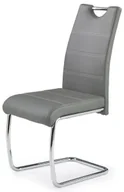Krzesła - Stylowe popielate nowoczesne metalowe krzesło S6-D58 - miniaturka - grafika 1