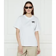 Koszulki i topy damskie - Karl Lagerfeld T-shirt IKON RS PEAK-A-BOO Regular Fit - miniaturka - grafika 1