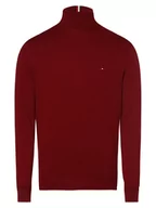 Swetry męskie - Tommy Hilfiger - Sweter męski z dodatkiem kaszmiru, czerwony - miniaturka - grafika 1