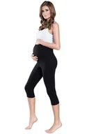 Piżamy damskie - Legginsy 3/4 ciążowe dla III. trymestru czarny S - miniaturka - grafika 1