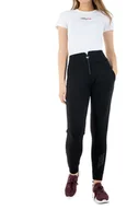 Spodnie damskie - Spodnie damskie Guess Huda dresowe czarne joggery-M - miniaturka - grafika 1