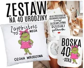 Koszulki i topy damskie - ZESTAW NA 40 URODZINY - KOSZULKA KUBEK PODUSZKA - miniaturka - grafika 1