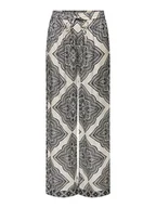 Spodnie sportowe damskie - ONLY Spodnie w kolorze beżowo-czarnym - miniaturka - grafika 1