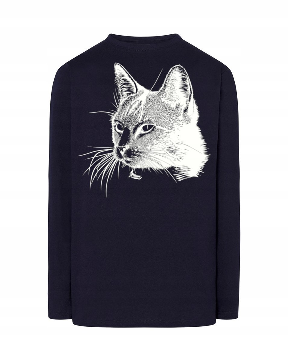 Longsleeve męski nadruk KOT KOTEK r.3XL