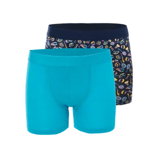 Dziecięce Majtki MARTES ESSENTIALS NICKO KDB 2PACK M000274796 – Niebieski - Majtki dla dzieci - miniaturka - grafika 1