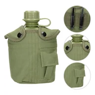 Akcesoria turystyczne - Highlander 950 ML Military Use wytrzymały Plastic Patrol Water Bottle, zielony, jeden rozmiar WB002-OG - miniaturka - grafika 1