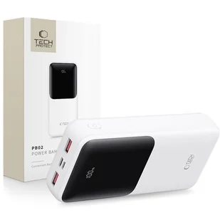 Powerbank TECH-PROTECT PB02 20000 mAh 22.5W Biały - Powerbanki - miniaturka - grafika 1
