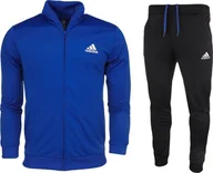 Dresy męskie - Adidas Dres męski adidas Primegreen Essentials Small Logo niebiesko-czarny HE1882 4 - miniaturka - grafika 1