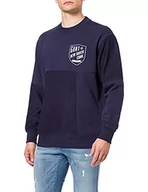 Bluzy męskie - GANT Bluza męska, niebieski (Classic Blue), 3XL - miniaturka - grafika 1