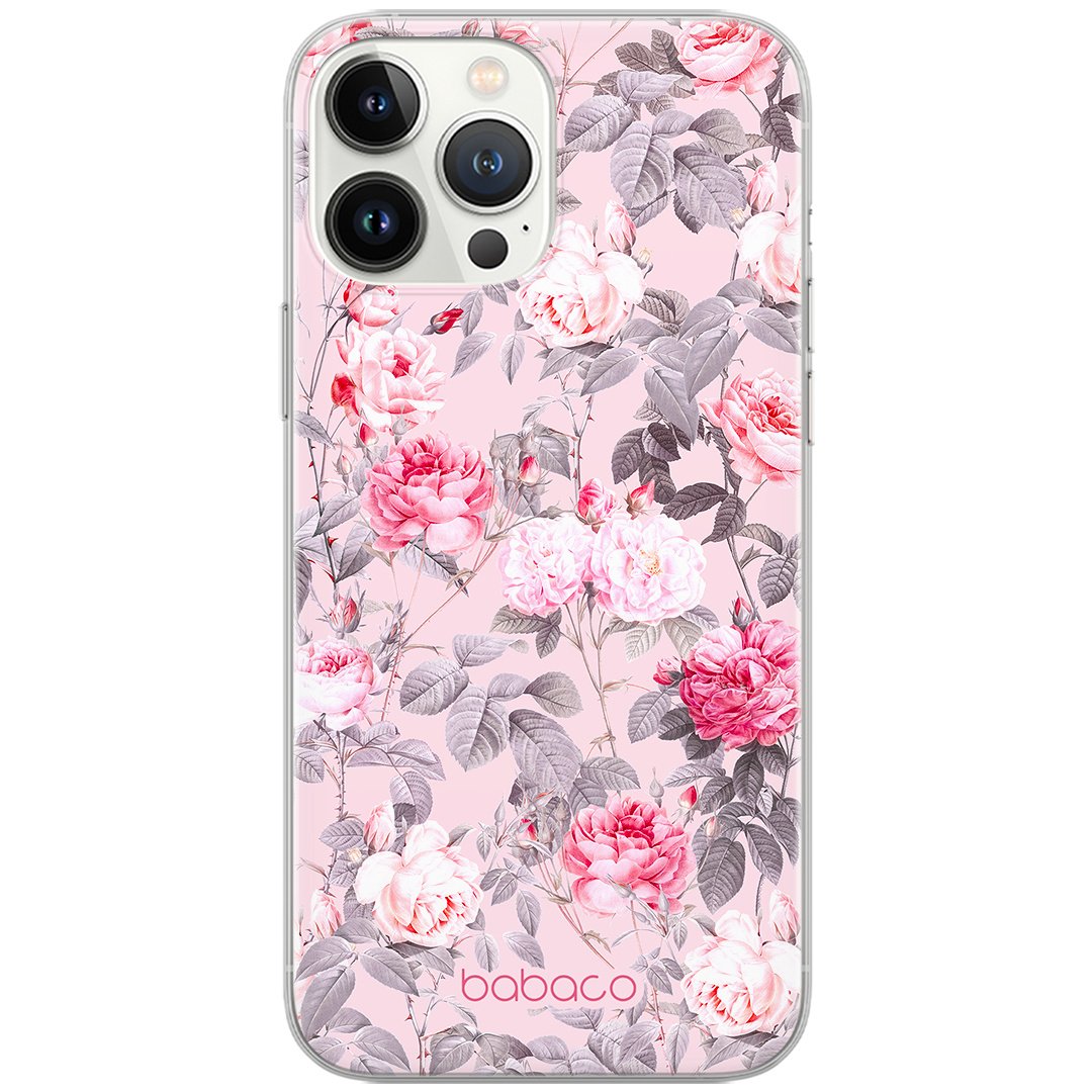 Etui do Samsung A71 Kwiaty 054 Babaco Nadruk pełny Różowy