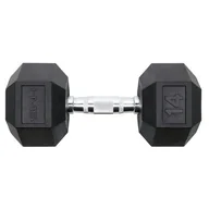 Hantle i ciężarki - HEX PRO BLACK 14 KG HANTLA HMS - miniaturka - grafika 1