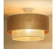 Lampy sufitowe - Duolla - Żyrandol natynkowy YUTE BOHO 1xE27/15W/230V śr. 45 cm brązowy/kremowy - miniaturka - grafika 1