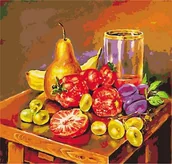 Malowanie po numerach - Martwa natura - Malowanie po numerach 50x40 cm - miniaturka - grafika 1