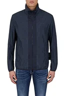 Kurtki męskie - Armani Exchange Męska kurtka z logiem liniowym, z boku, Otwarta przestrzeń zewnętrzna, XL - miniaturka - grafika 1