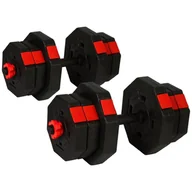 Hantle i ciężarki - EB FIT Regulowane hantle treningowe 2x10kg z funkcją sztangi Eb Fit vic-26634-0 - miniaturka - grafika 1
