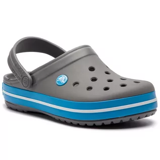 Klapki i japonki damskie - Crocs Klapki Crocband 11016 Charcoal/Ocean 1 - grafika 1