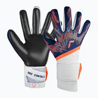 Piłka nożna - Rękawice bramkarskie Reusch Pure Contact Gold premium blue/electric orange/black - miniaturka - grafika 1