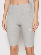Spodenki damskie - adidas Kolarki adicolor Essentials HF7485 Szary Slim Fit - miniaturka - grafika 1