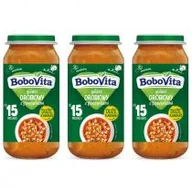 Dania dla dzieci - BoboVita Gulasz drobiowy z pieczarkami i ziemniaczkami po 15. miesiącu zestaw 3 x 250 g - miniaturka - grafika 1