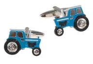 Spinki do mankietów i krawatów - Spinki do mankietów Niebieski Traktor SD-1296 - miniaturka - grafika 1