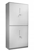 Szafy biurowe - Szafa biurowa zamykana metalowa segregatory zamek - miniaturka - grafika 1