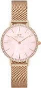 Zegarki damskie - Zegarek Daniel Wellington DW00100663 Petite Lumine Bezel Melrose Pink MOP 28 mm - - miniaturka - grafika 1