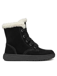 Geox Kozaki J Theleven Girl Wpf J46HYC 00022 C9999 D Czarny - Buty dla dziewczynek - miniaturka - grafika 1