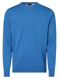Tommy Hilfiger - Sweter męski, niebieski - Swetry męskie - miniaturka - grafika 1