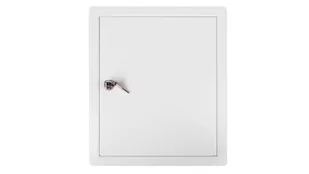 Karwasz Drzwiczki rewizyjne 250x300mm z zamkiem 25x30Z 25x30/Z/ - Inne akcesoria elektryczne - miniaturka - grafika 1
