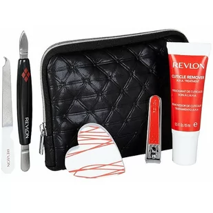 REVLON SET Manicure Kit preparat do usuwania skórek + bufor nabłyszczający + obcinacz do paznokci + pilnik 42038 - Akcesoria do paznokci - miniaturka - grafika 1