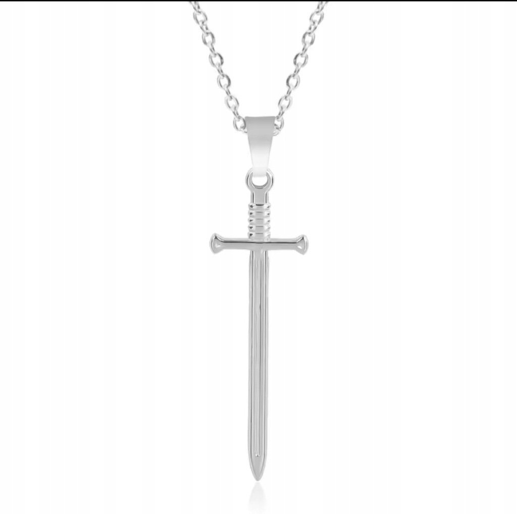 Naszyjnik wisiorek miecz średniowieczny gaming prezent