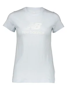 New Balance Koszulka "Essentials" w kolorze błękitnym - Koszulki i topy damskie - miniaturka - grafika 1