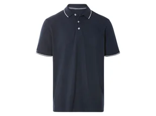 LIVERGY® Koszulka polo męska z bawełny (Granatowy, L (52/54)) - Koszulki męskie - miniaturka - grafika 1