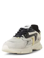 Trampki męskie - Lacoste Tenisówki z dodatkiem skóry Mężczyźni skóra beżowy|biały|wielokolorowy jednolity, 7.5 - miniaturka - grafika 1